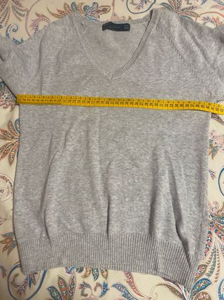 Jersey Zara Pico Gris Talla M