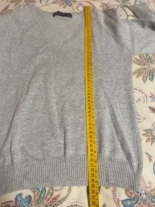 Jersey Zara Pico Gris Talla M