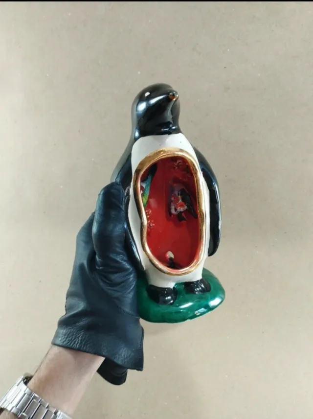 Lámpara Pingüino Vallauris Cerámica Mid Centu
