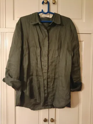 Blusa Zara Verde Talla XL