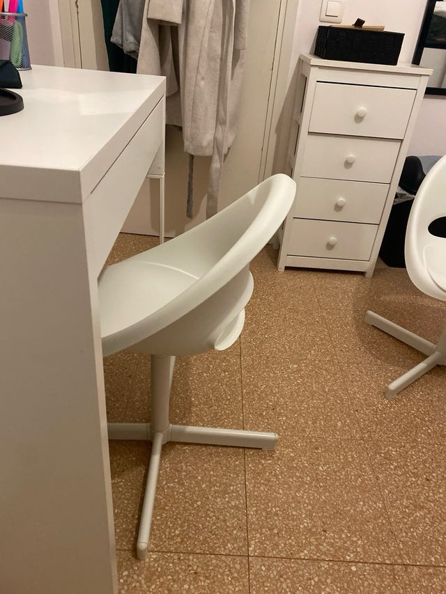 Silla infantil de IKEA Blanca