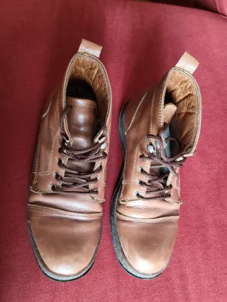 Botines de cuero para hombre