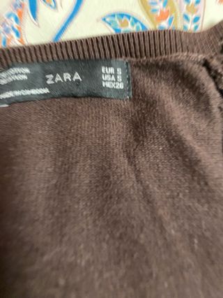 Jersey Pico Zara Marrón