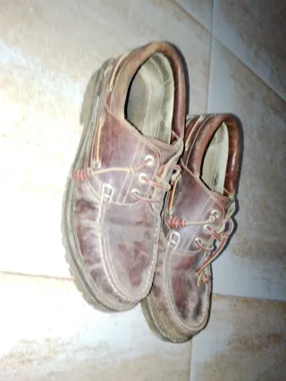 Náuticos de piel marrón talla 43