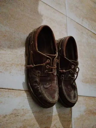 Náuticos de piel marrón talla 43