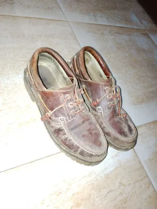 Náuticos de piel marrón talla 43