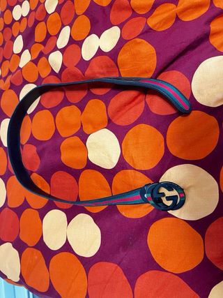 Cinturón Gucci Vintage Rojo y Verde