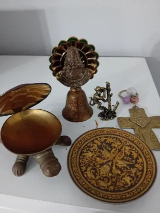 Lote de objetos decorativos