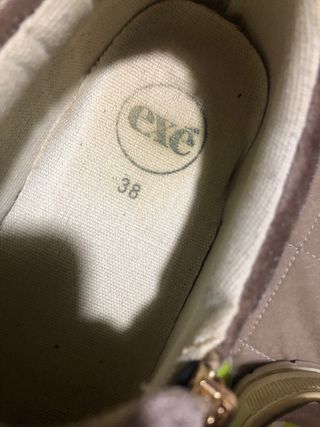 Scarpe donna velour marrone oro tg 38