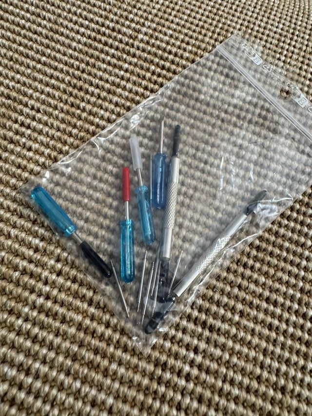 Juego punzones relojería + pasadores 18/20/22mm