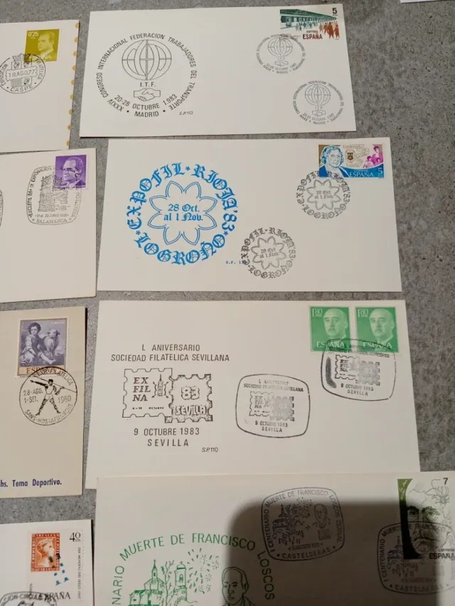 Lotto di 20 buste e cartoline filateliche