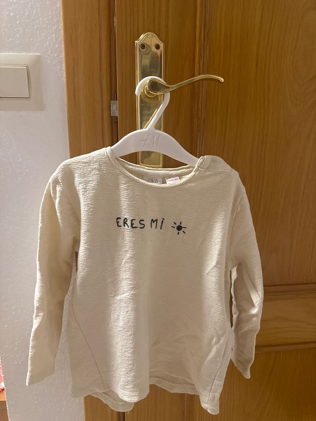 Blusa Zara Beige Manga Larga