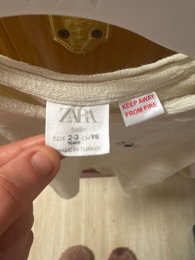 Blusa Zara Beige Manga Larga