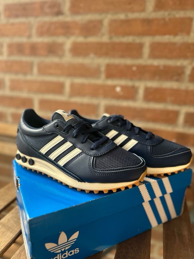 Zapatillas Adidas LA Trainer Azul/Blanco