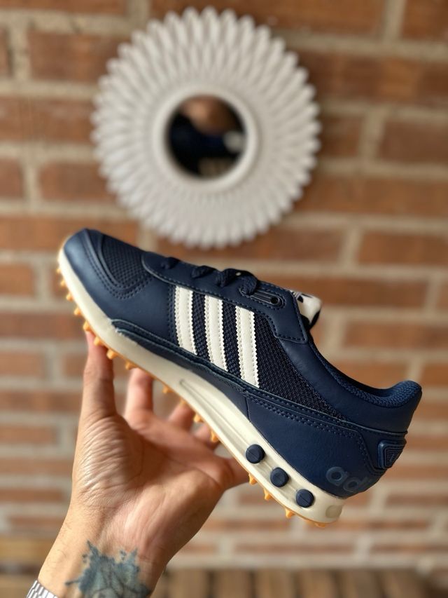 Zapatillas Adidas LA Trainer Azul/Blanco
