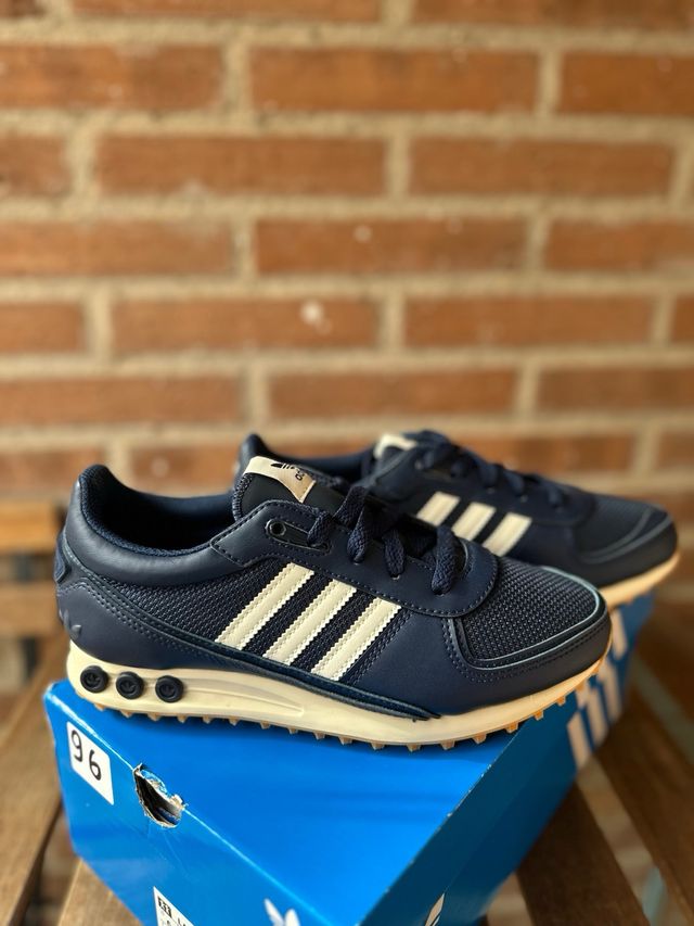 Zapatillas Adidas LA Trainer Azul/Blanco