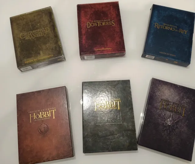 Trilogías Hobbit y Señor de los Anillos DVD