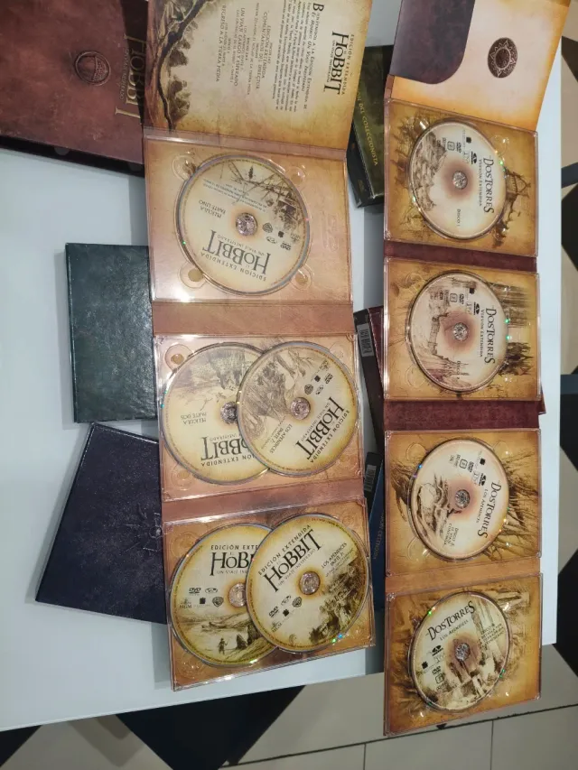 Trilogías Hobbit y Señor de los Anillos DVD