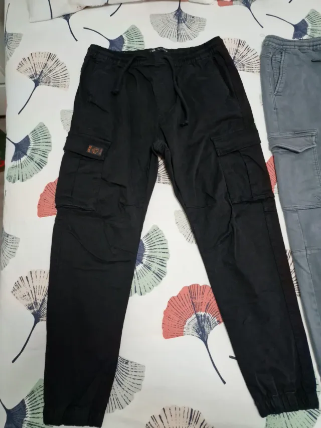 2 pantalones cargo hombre