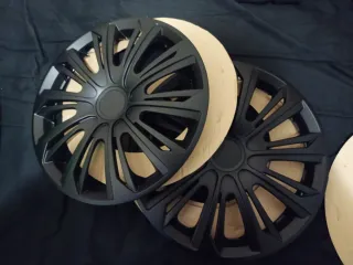 Tapacubos Strong Negro Mate 14 (2 uds)