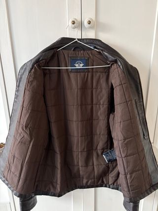 Chaqueta Dockers Cuero Sintético Marrón Hombre