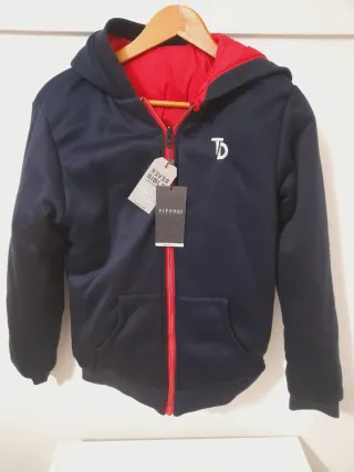 Cazadora reversible Tiffosi chico azul/roja