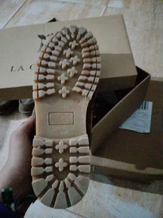 Náuticos LA GARRRO Talla 44 Marrón/Verde