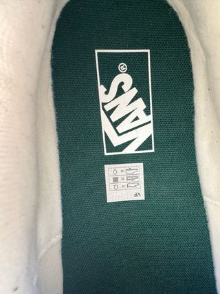 Zapatillas Vans Verde y Blanco