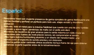 Micrófono profesional LinQ M636 dinámico