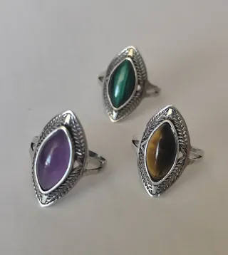 Anillos Imperio Piedras Naturales