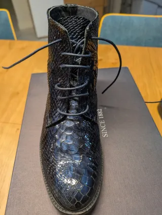 Botas de piel Segarra azules