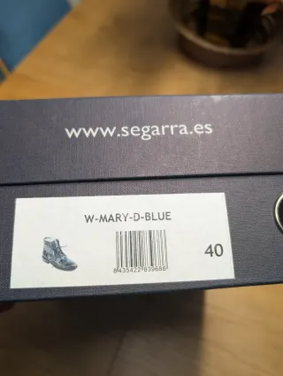 Botas de piel Segarra azules