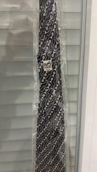 Corbata Hermès París Diseño Cadena