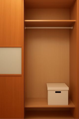 Armario puertas correderas madera y cristal