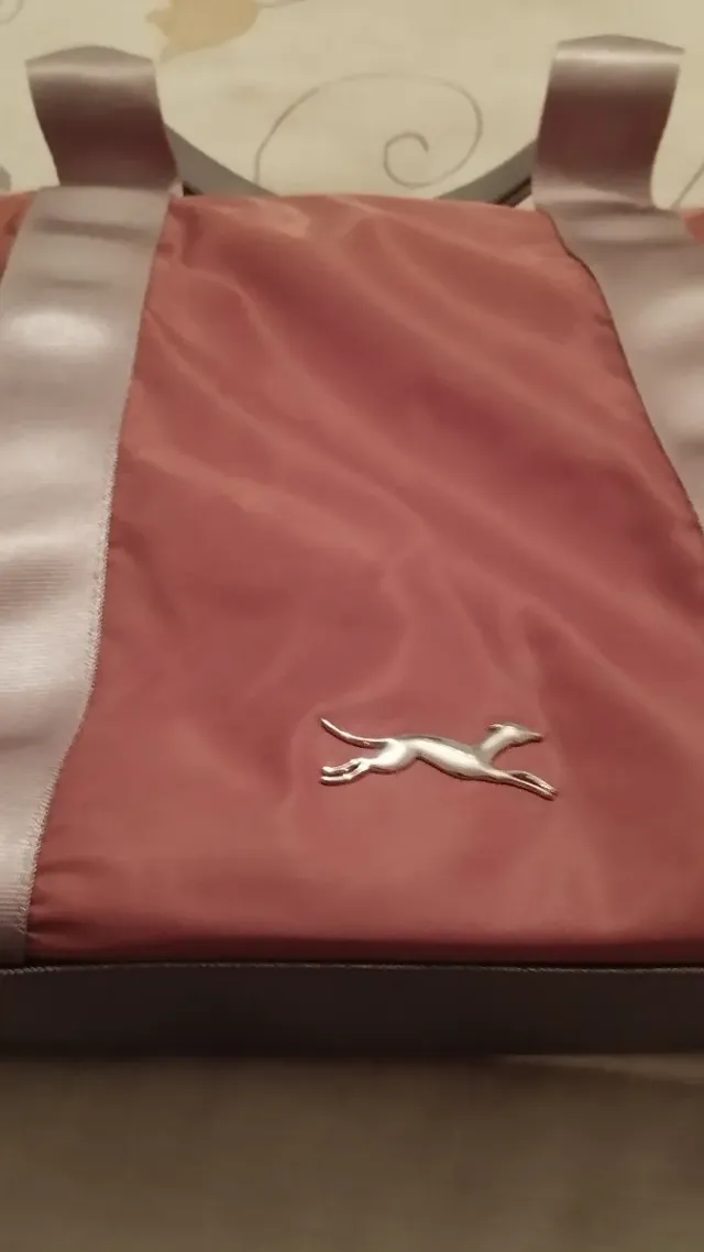 Bolso vintage años 50 rosa y plata