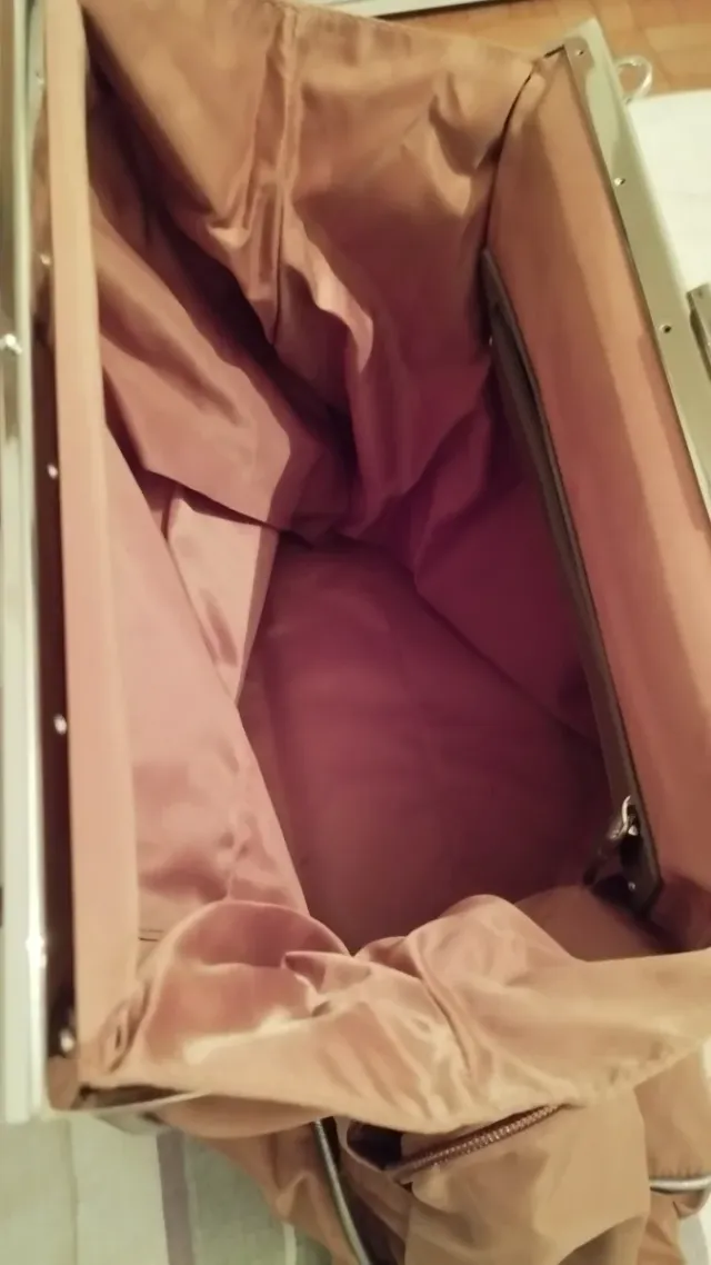 Bolso vintage años 50 rosa y plata