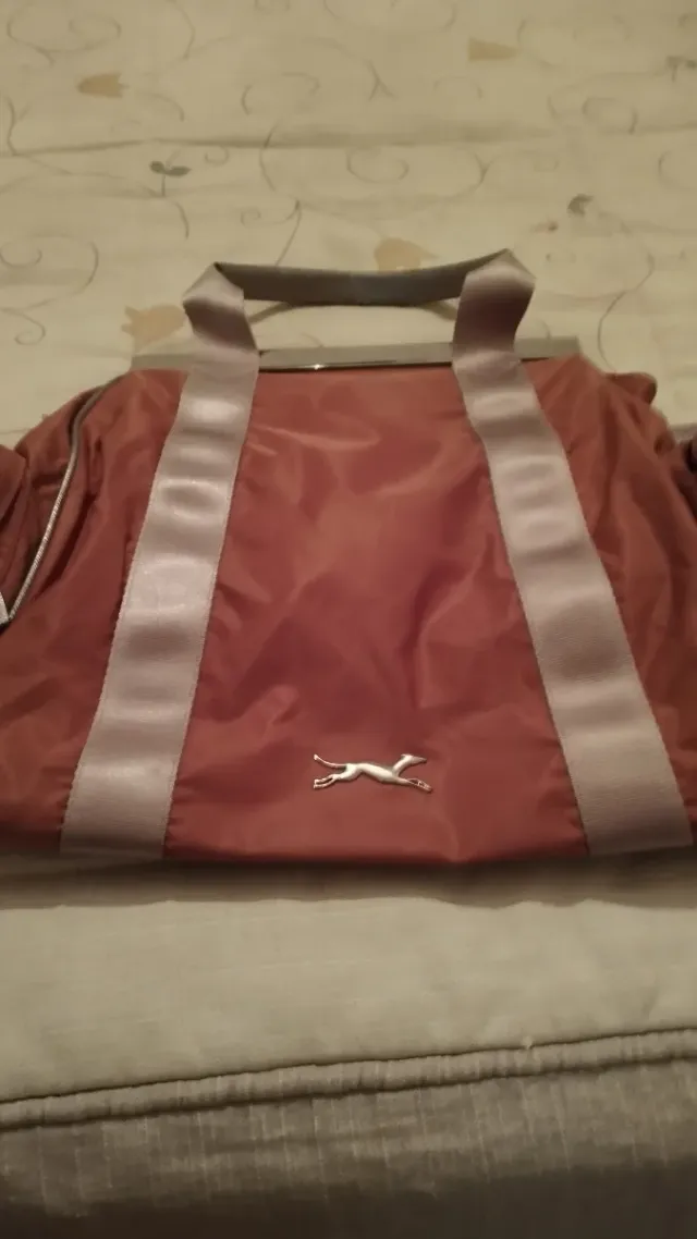 Bolso vintage años 50 rosa y plata