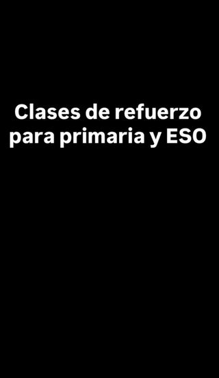 Clases De Refuerzo Escolar para primaria y ESO.