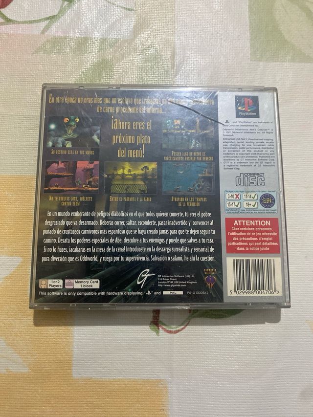Oddworld Abe’s Oddysee Ps1 PAL esp