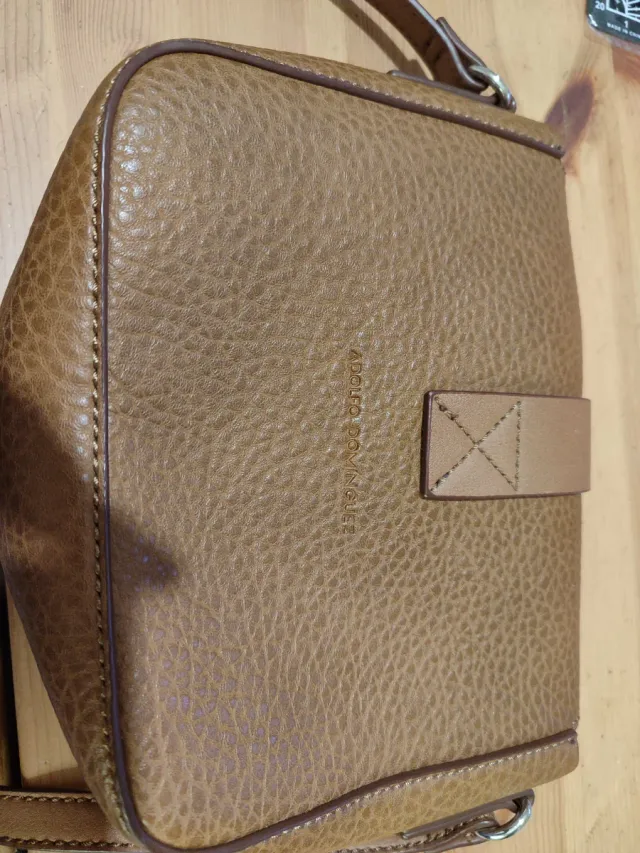 Borsa a tracolla marrone in pelle