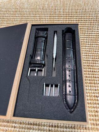 Correa Piel Negra 20mm + accesorios