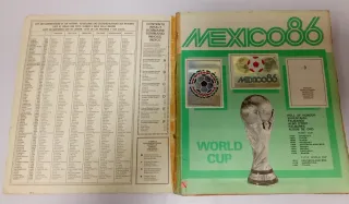 Album de cromos futbol México 86 world cup panini