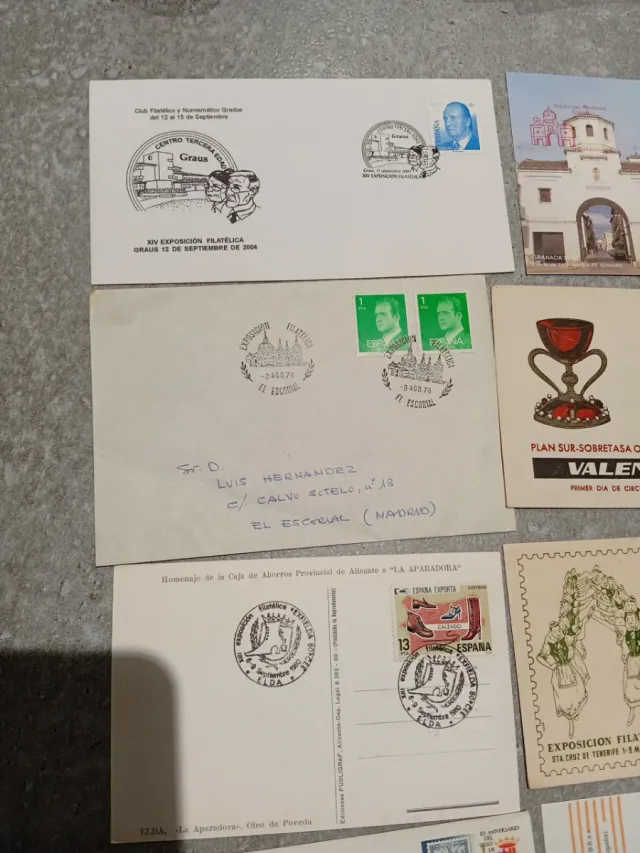 Lotto di 20 buste e cartoline filateliche