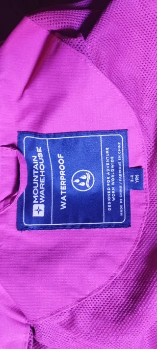 Anorak térmico niña/o rosa/morado 3/4 años