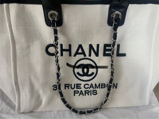 Borsa Tela Bianco e Nero