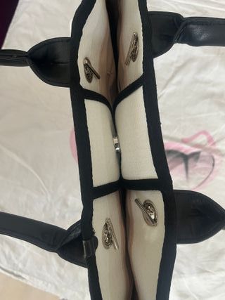 Borsa Tela Bianco e Nero