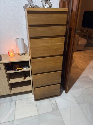 Cómoda Malm Ikea 6 cajones