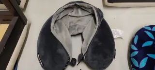 2 Almohadas de Viaje Azul y Gris