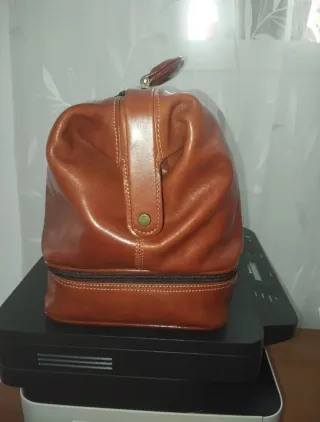 Bolso Para Médico En Piel Verdadera Color Marrón