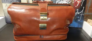 Bolso Para Médico En Piel Verdadera Color Marrón